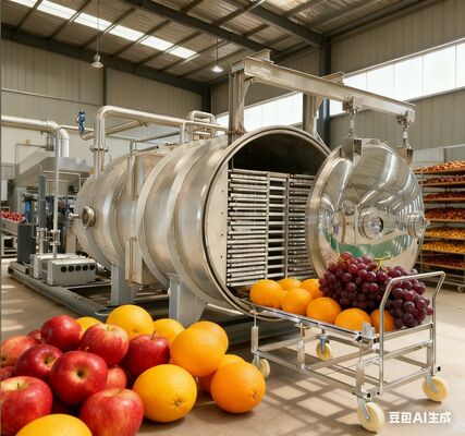 Przemysłowa zamrażarka próżniowa 200kg: Wysoka wydajność, klasy komercyjnej do produkcji żywności i farmaceutyków na dużą skalę