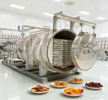 Wysokowydajna liofilizarka 180KG do użytku przemysłowego, ze stali nierdzewnej i precyzyjną kontrolą temperatury dla stałej jakości