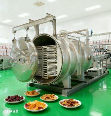 Wysokowydajna liofilizarka 180KG do użytku przemysłowego, ze stali nierdzewnej i precyzyjną kontrolą temperatury dla stałej jakości