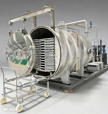 Zaprojektowany do przetwórstwa farmaceutycznego i spożywczego na dużą skalę | Liofilizator przemysłowy 150 kg na partię, komora ze stali nierdzewnej, precyzyjna kontrola temperatury i energooszczędna technologia