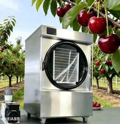 Smakuj letnie truskawki w środku zimy. Nasza łatwa w obsłudze mała suszarka do żywności liofilizacyjnej zachowuje sezonowe produkty, pełne posiłki, a nawet lody – bez konserwantów.