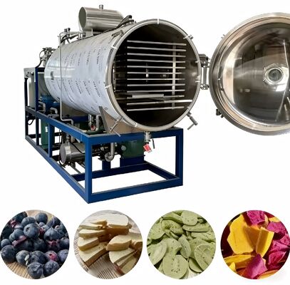 Automatyczny tryb działania Przemysłowy suszarka lodowa o poziomie hałasu 70 dB i poziomie próżni poniżej 13 Pa nadaje się do zastosowań przemysłowych