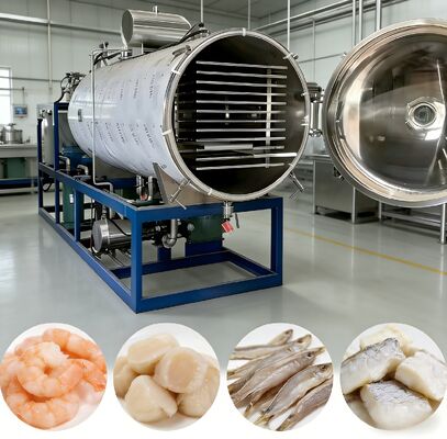 System sterowania PLC Maszyna do suszenia zamarznięcia próżniowego oferująca czas suszenia od 20 do 24 godzin Zaprojektowana do procesów suszenia zamarznięcia