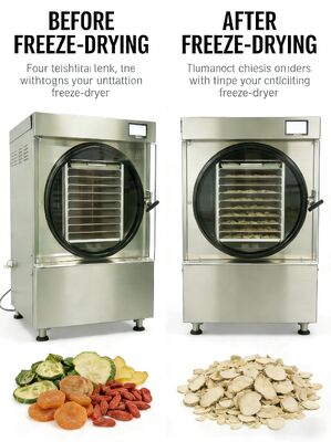 Dwustopniowa domowa liofilizator Baosi z pompą próżniową, metoda ogrzewania elektrycznego, pojemność 20-25 kg, łatwa obsługa i konserwacja