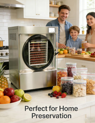 SUS304 Stainless Steel Home Freeze Dryer z wyświetlaczem LCD Idealny do suszenia i utrzymania świeżości żywności