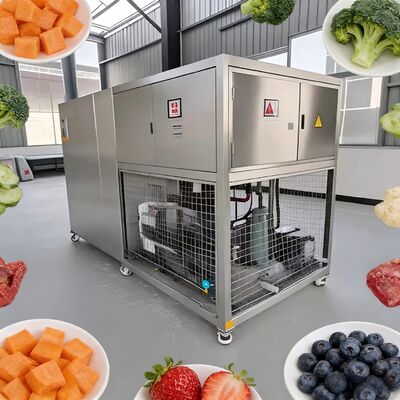 3800 1550 1850mm System sterowania PLC liofilizatora próżniowego do żywności 2600 kg Pojemność Idealny do liofilizacji żywności na dużą skalę