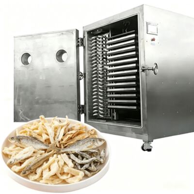 Food vacuum freeze dryer featuring food grade 304 stainless steel and customized voltage designed for food dehydration