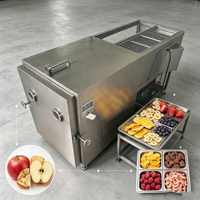 Liofilizator przemysłowy o wymiarach komory 12700 2600 3300mm z zakresem temperatur od minus 50°C do plus 80°C i czasem suszenia 20-24 godziny do przetwarzania