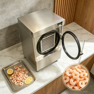 SUS304 Stainless Steel Home Freeze Dryer z wyświetlaczem LCD Voltage 220V 1PH 50 60HZ Zaprojektowany do bezpiecznego suszenia w domu